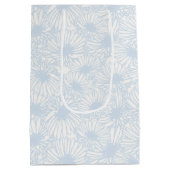 Daisy Blooms - Poederblauw Medium Cadeauzakje (Achterkant)