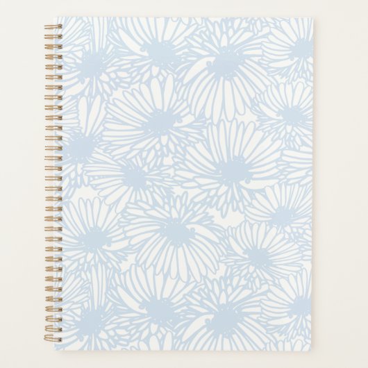 Daisy Blooms - Poederblauw Planner (Voorkant)