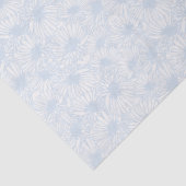 Daisy Blooms - Poederblauw Tissuepapier (Detail)