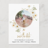 Daisy blooms sparen het briefkaart van de datumfot (Voorkant)