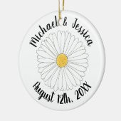 Daisy Blossom Flower Daisies Garden Party Floral Keramisch Ornament (Links)