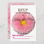 Daisy Blossom RSVP-fotokaart Kaart (Voorkant / Achterkant)