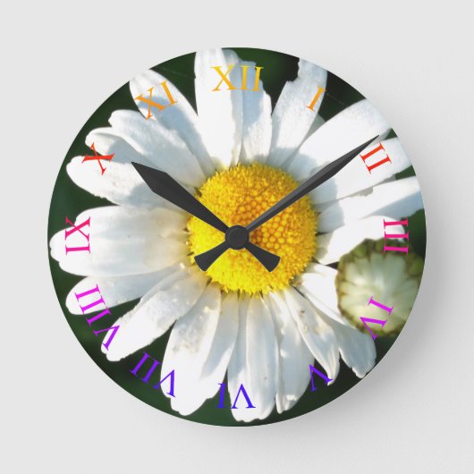 Daisy Blossom wandklok (Voorkant)