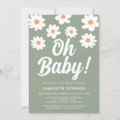 Daisy Blue Baby shower Kaart (Voorkant)