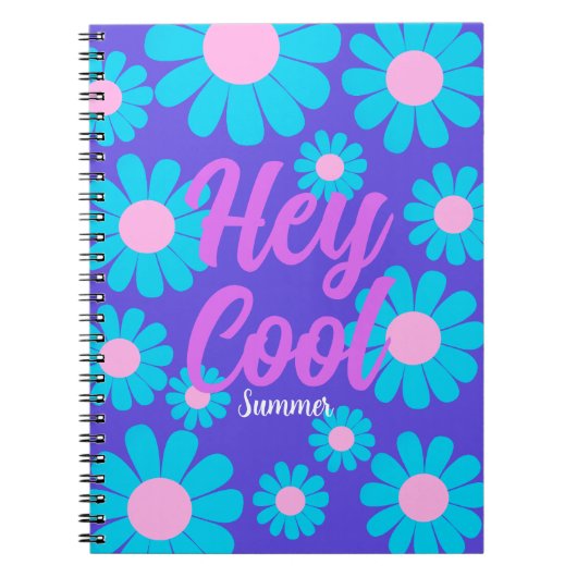 Daisy Blue Lila Notitieboek (Voorkant)