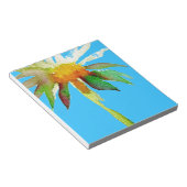 Daisy Blue Modern Art flower Notitieblok (Schuin)
