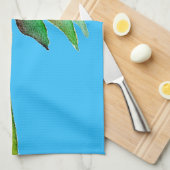 Daisy Blue Modern Art flower Theedoek (Quarter Fold)