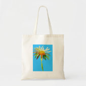 Daisy Blue Modern Art flower Tote Bag (Voorkant)