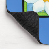 Daisy blue Mousepad Muismat (Hoek)