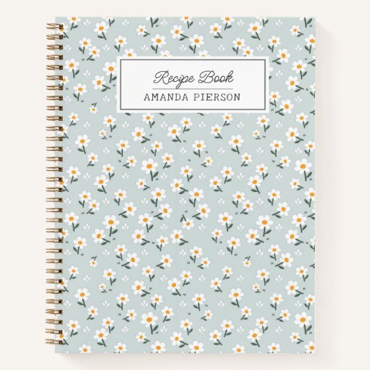 Daisy Blue Schattige Receptenboek Notitieboek (Voorkant)
