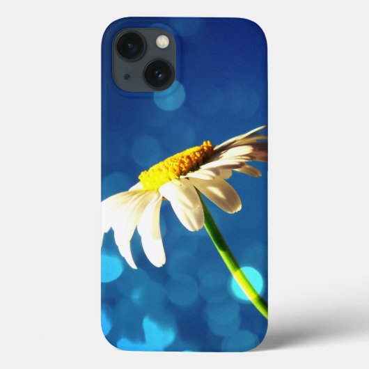 Daisy-Blue Sparkle iPad case (Achterkant)