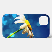 Daisy-Blue Sparkle iPad case (Achterkant (horizontaal))