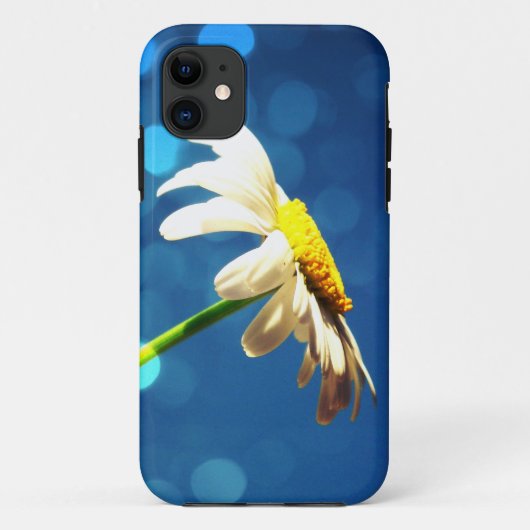 Daisy - Blue Sparkle iPhone 5 hoesje (Achterkant)