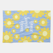 Daisy Blue Yellow Sweet Home Theedoek (Horizontaal)