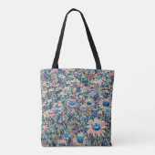 Daisy Blues - Gepersonaliseerde volledige naam Tote Bag (Achterkant)