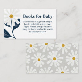 Daisy-boeken voor baby-bijlagekaart informatiekaartje