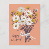  Daisy Boeket CUSTOM Happy Birthday Briefkaart (Voorkant)