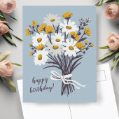  Daisy Boeket CUSTOM Happy Birthday Briefkaart