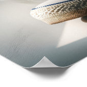 Daisy boeket in een witte sneaker poster (Hoek)