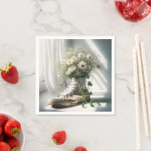 Daisy boeket in een witte sneaker servet (Insitu)