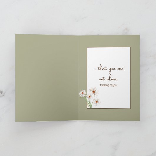 Daisy boeket in raam kaart (Binnen)