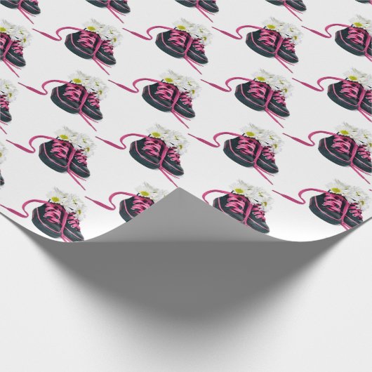 Daisy Boeket in Sneakers inpakpapier (Hoek)