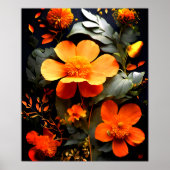 Daisy Boeket op Gouache Schilderkunst Poster (Voorkant)