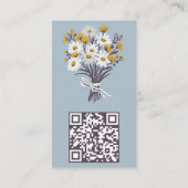 Daisy Boeket Schattigee Schoonmaakdienst QR Code Visitekaartje (Achterkant)