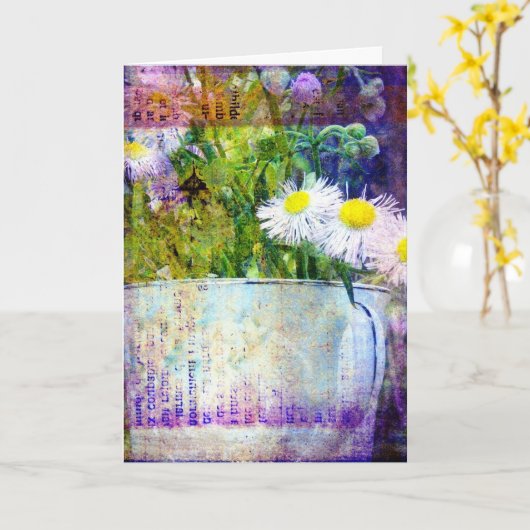 Daisy Boeket, Verjaardag Kaart (Gele Bloem)