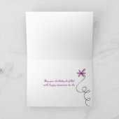 Daisy boeket voor mama's verjaardag kaart (Binnen)