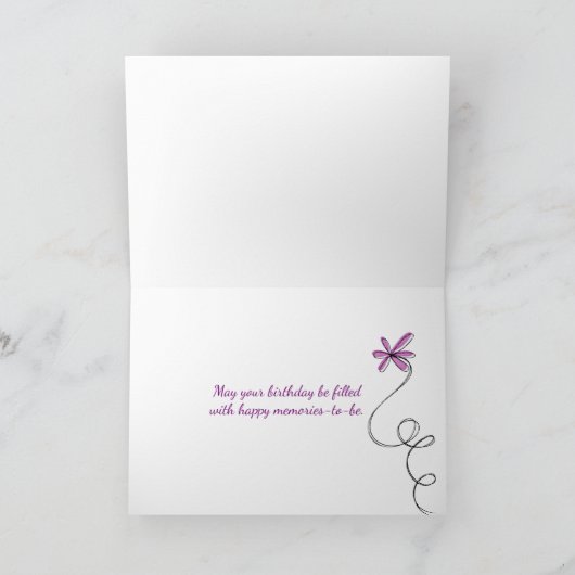 Daisy boeket voor mama's verjaardag kaart (Binnen)