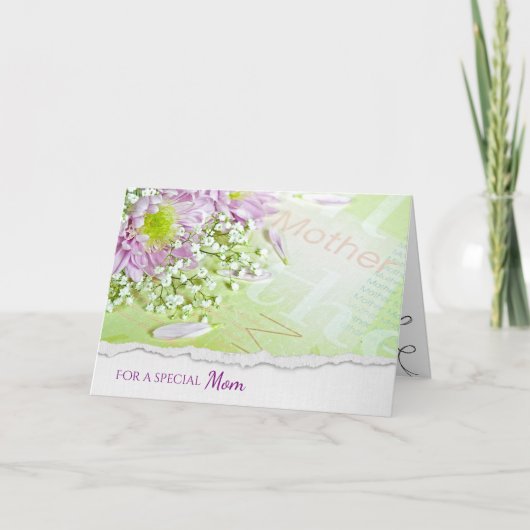 Daisy boeket voor mama's verjaardag kaart (Voorkant)