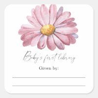 Daisy - Boekplaat voor baby shower, boeken voor ba