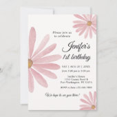 Daisy Bohmian Girl 1e verjaardag Kaart (Voorkant)