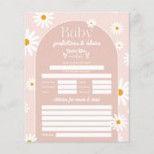 Daisy Boho Baby in bloom roze Baby shower game (Voorkant)