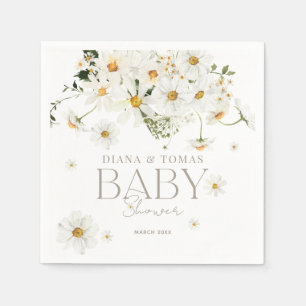 Daisy Boho Baby in Bloom Shower Servet