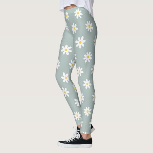 Daisy Boho Bloem Leggings (Links)