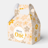 Daisy Boho Floral 1e verjaardag Bedankdoosjes (Voorkant Zijde)