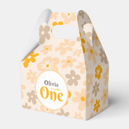 Daisy Boho Floral 1e verjaardag Bedankdoosjes