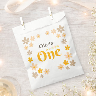Daisy Boho Floral 1e verjaardag Bedankzakje