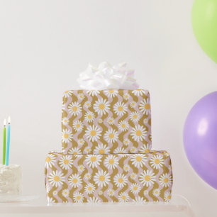 Daisy Boho Floral Cadeaupapier
