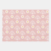 Daisy Boho Floral Inpakpapier Vel (Voorkant 2)