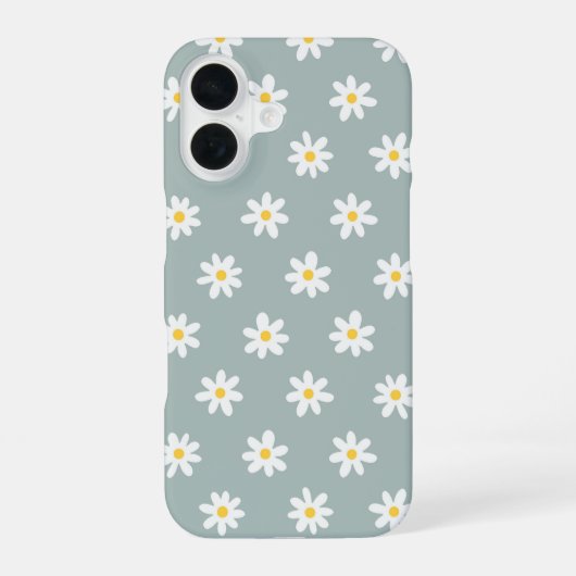 Daisy Boho Floral iPhone 16 Hoesje (Achterkant)