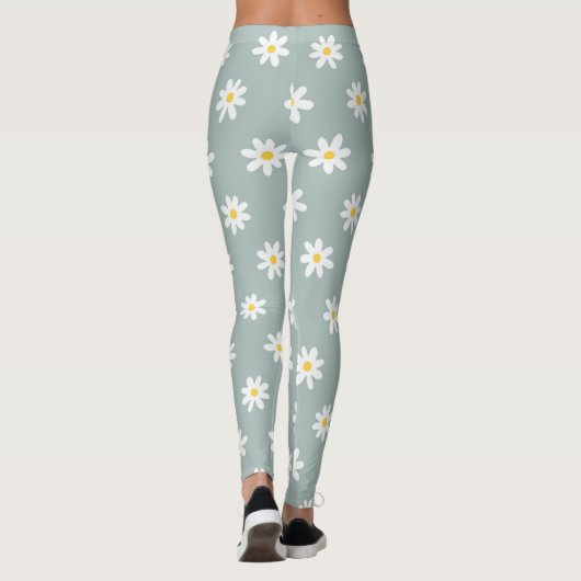 Daisy Boho Floral  Leggings (Achterkant)
