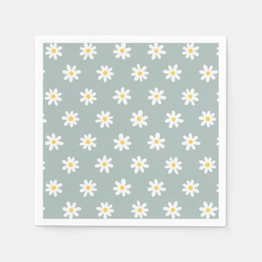 Daisy Boho Floral  Servet (Voorkant)