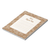 Daisy boho Mitzvah Notes Notitieblok (Linkerzijde)