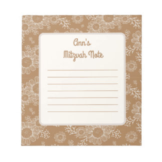 Daisy boho Mitzvah Notes Notitieblok