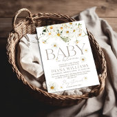 Daisy Boho Wildflower Baby in Bloom Shower Kaart