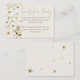 Daisy Boho Wildflower Baby shower Boekaanvraag Informatiekaartje
