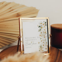 Daisy Boho Wildflower Modern Bridal Welkom